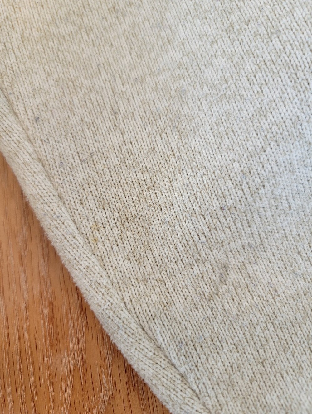 L.L. Bean Women’s Sweater Ivory Zip-Neck Fleece Pullover Large Regular - Picture 6 of 6